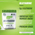 MusclePharm Essentials Glutamine, Pure L-Glutamine Powder Supplement for Post Workout Muscle Recovery, Energy & Gut