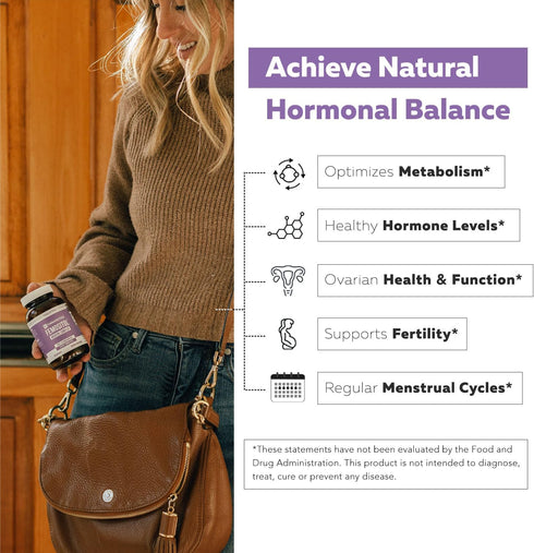 Myo-Inositol & D-Chiro Inositol Supplement | 40:1 Ratio (Vitamin B8) - Hormonal Balance & Ovarian Function Support (90