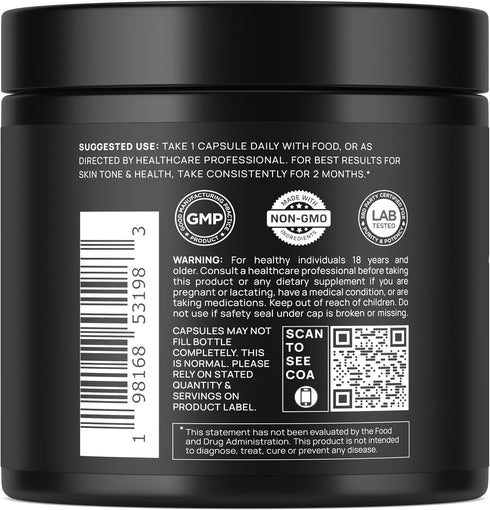 Clinical Strength Astaxanthin 24mg + Lycopene 50mg Skin Supplement, 100% Natural from MicroAlgae