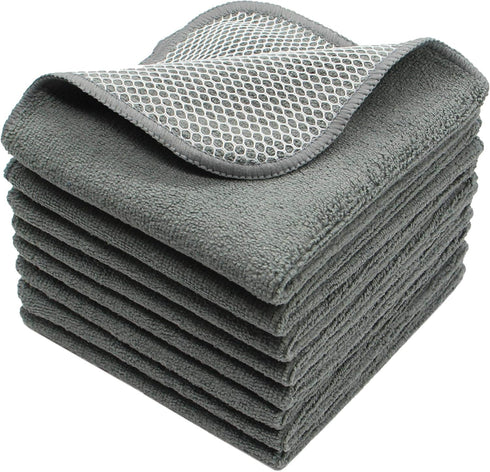 VeraSong Microfiber Dish Cloths Fast Drying Kitchen Cleaning Cloth Dish Rags Dust Cloths