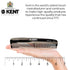 Kent R7TG Graphite Double Tooth Hair Pocket Comb, Small Fine/Wide Tooth Comb for Men, Women, and Kids
