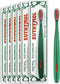 Euthymol Toothbrush, Regular, 6 Count, Curved Soft Bristles for Sensitive Teeth, Gentle Cleaning for Family