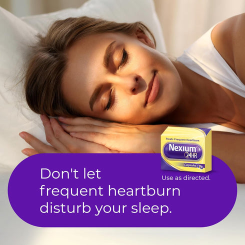 Nexium 24HR Acid Reducer, Heartburn Relief Capsules, 42 Count for All-Day and All-Night Protection