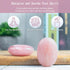 55-60mm Pink Agate Palm Stone, Worry Stone Natural Chakra Healing, Hand Carved Crystal for Meditation