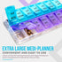 MEDca Weekly Pill Organizer, Twice-a-Day, Extra Large 1 Pill Organizer