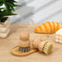 Lemecima 8 Packs Set Bamboo Dish Scrub Brushes Natural Palm Wooden Scrubbers Kitchen Dishwashing Scrubber with Natural