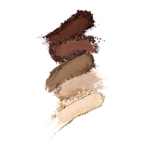 Well People Power Palette Eyeshadow, Five Long-wear Matte & Shimmer Shades for Intense Color, Vegan