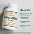 Ashwagandha Capsules, 120 Count (500mg Extract 20:1 Potency, Equivalent to 10,000mg Powder) - Adaptogen Stress Relief