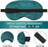 4 Pieces Kids Silk Eye Mask for Sleeping - Smooth Soft Adjustable Strap Blindfolds for Travel Relaxation (Dark Green,
