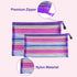 Mesh Bags with Zipper (6 Pack), Nylon Makeup Bag Cosmetic Pouches, Travel Organizer Case for Purse, Diaper Bag
