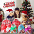 YIGOYIHU 30PCS 5 4 Christmas Gift Bags Drawstring - Christmas Gift Bags Assorted Sizes - Designs Size Xmas Bag Bulk
