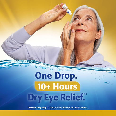 MEGA-3 0.33 oz (10mL) Refresh OPTIVE PF Lubricant Eye Drops Preservative-Free Artificial Tears, fl