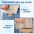 Zonon Pill Pouch Bags - Zippered Reusable Pill Baggies Clear Plastic Bags Self Sealing Travel Medicine Organizer
