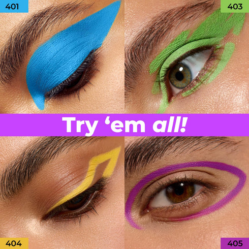 Lamel OhMy Color Gel Eyeliner Pencil - Long Lasting, Waterproof, Highly-Pigmented Vibrant Colored Eyeliner
