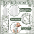 Zonon 8 50 Pcs Car Tissues Holder Sage Green Floral Round Box with Facial Tissue Bulk Flower Car Tissues Cylinder