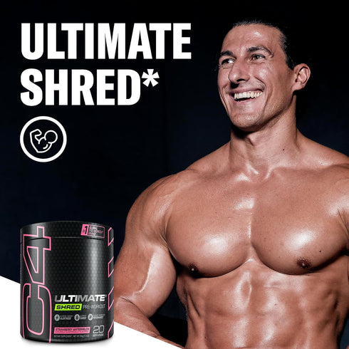 Cellucor C4 Ultimate Shred Pre Workout Powder, Weight Loss Supplement with Ginger Root Extract, Strawberry Watermelon
