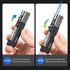 YUSUD Butane Fuel Lighter, 2 Pack Windproof Torch Jet Lighters with Visible Gas, Lockable Flame, Unique Gifts