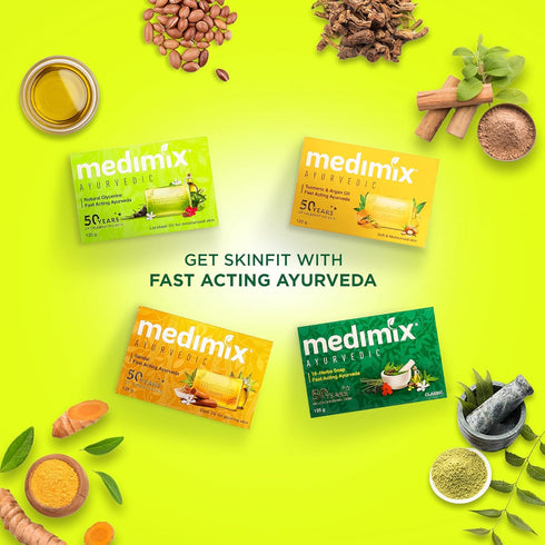Medimix Ayurvedic Glycerine Soap, 3 x 125g