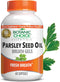 Botanic Choice Parsley Seed Oil, 60 Softgels - Bad Breath Odor Neutralizer from Within, Breath Freshener Gels