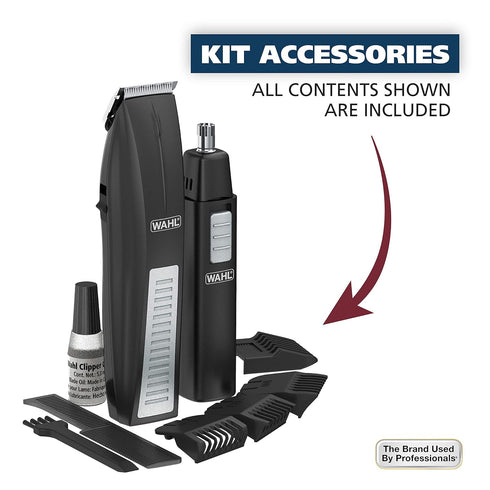 Wahl Cordless Beard Trimmer with Ear, Nose, Brow Trimmer