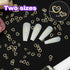 PAGOW 1000pcs 3D Gold Heart Nail Art Metal Charm Kit, Love Small Metallic DIY Studs for Valentine Decoration (5/6mm)