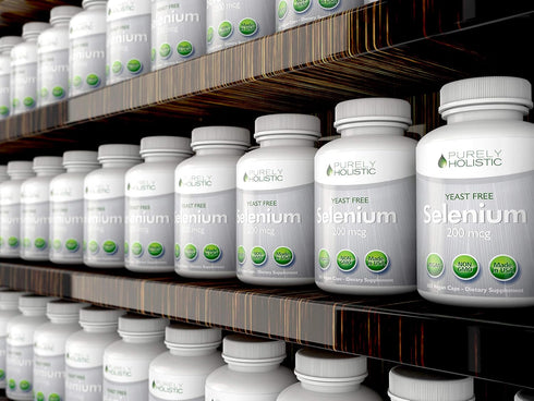 Selenium 200mcg - 365 Vegan Capsules, Pure & Yeast Free L-Selenomethionine for Thyroid, Heart, Immune Support