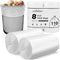 Charmount 8 Gallon Trash Bags, 110 Count, Clear Medium Garbage Bags for Bathroom Kitchen Office