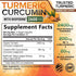Turmeric Curcumin Supplement with BioPerine, 2600mg with Black Pepper for Best Absorption, 240 Capsules