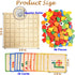PHIELEY 96 Activities for Dementia Patients, Pieces Wooden Puzzle Games for Seniors, Colorful Shape Pattern Alzheimers