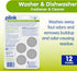 Plink Washer and Dishwasher Freshener and Cleaner, 3 Packs of 4, 12 Total Tablets