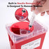 Alcedo Sharps Container, 2 Quart (3-Pack), Biohazard Needle and Syringe Disposal, Medical Grade