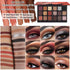 Prism Makeup Matte Eyeshadow Palette Pro, 18 Colors Pigmented Shimmer Glitter, Long Lasting Waterproof (01# Seductress)