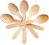 Concession Essentials Disposable Wooden Cutlery Spoons - 6.25 Inch Length, Pack of 100