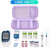 BOVKE Diabetic Supplies Travel Case, Storage Carrying Bag for Diabetes Testing Kit, Blood Glucose Monitor Meters, Test Strips, Medication, Lancets, Syringes and Other Diabetic Supplies, Purple