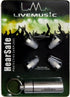 HearSafe Ear Plugs - High Fidelity Earplugs for Musicians, Concerts, DJs, Reusable Noise Protection (Standard Size)