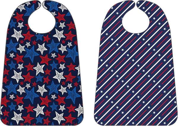 Rian Rain Adult Bibs for Women & Men, Washable Bibs for Seniors Eating