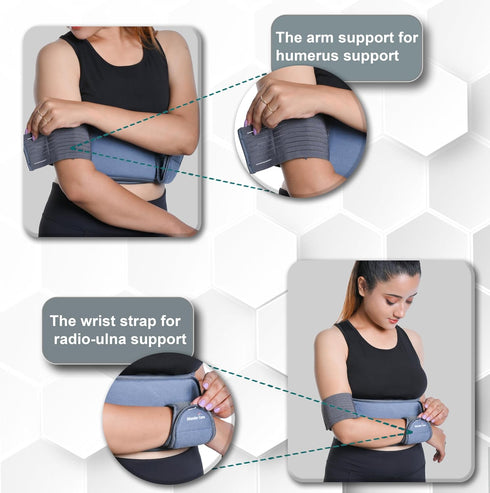 WC Shoulder Support Brace, Arm Sling for Youth, Compression Brace for Rotator Cuff Surgery, Size 6