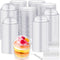 Jingmore 400 Pcs 9 oz Plastic Dessert Cups with Lids,200 Pcs Clear Disposable