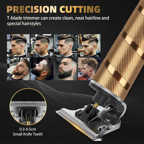 Ufree Hair Trimmer & Beard Trimmer for Men, Electric Razor Shavers, T Blade Precision Edgers for Hair Cutting