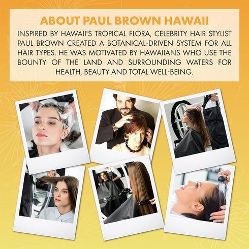 Paul Brown Hawaii Washe Elite Shampoo, Moisturizing Hair Product for Damaged Color-Treated Hair, 10 oz