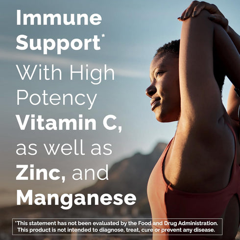 Emergen-C 1000mg Vitamin C Powder for Daily Immune Support Caffeine Free Vitamin C Supplements with Zinc and Manganese, B Vitamins and Electrolytes, Super Orange Flavor -60 Count(Pack of 1)