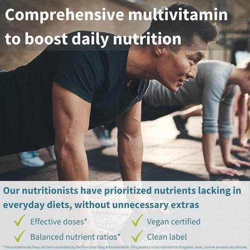 Advanced Men's Multivitamin, Methylated B-Vitamins MTHFR Supplement, Clean Label & Vegan, High Strength Formula without Iron, Daily Energy, Immunity & Heart Support, Plus Lycopene, by Igennus