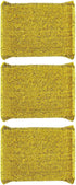 6 Pieces Non-Scratch Scrub Sponges Pads, Cleaning Scrub Sponge, Dish Wash Sponge, Kitchen Sponge, Multi-Use Heavy Duty Scrub Sponge - Gold