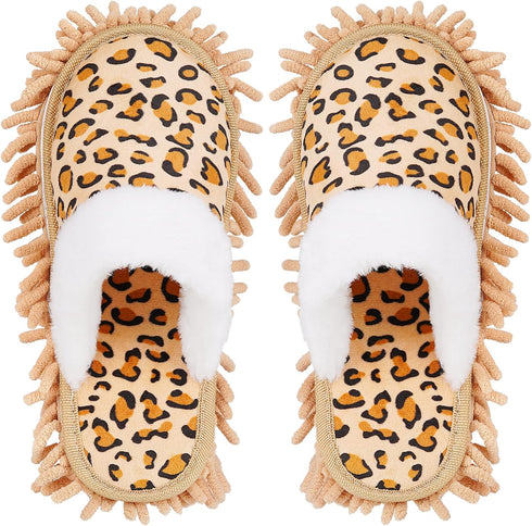 Microfiber Mop Slippers for House Floor Dusting (Women 7-9/Men 5-7) Kitchen Office