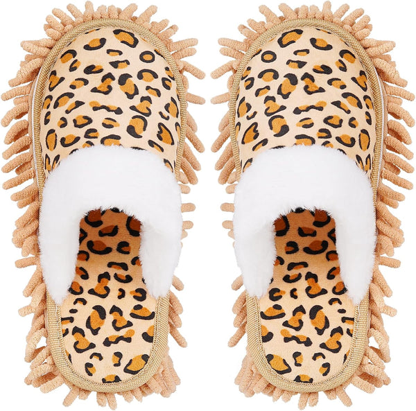 Microfiber Mop Slippers for House Floor Dusting (Women 7-9/Men 5-7) Kitchen Office