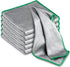 Glass Polishing Cloth: Streak-Free Miracle Cleaning Cloth, Lint-Free Microfiber Rags, Pack of 6, 12" x 12"