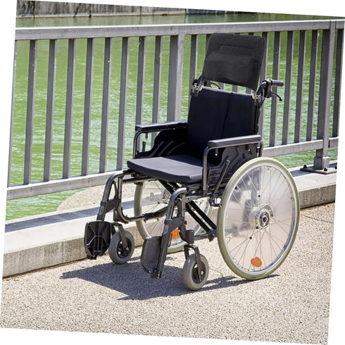 FOMIYES Wheelchair Backrest Extension Kit High Back Removable Back Cushion for Manual Wheelchairs Adjustable
