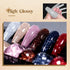 MIZHSE Reflective Glitter Gel Nail Polish - Shimmery Gel Polish Set 10ml for Nail Art Varnish DIY at Home