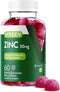 Zinc Gummies for Adults & Teens - 30mg Immune Health Support, Vegan, Gelatin Free, Chewable Berry Flavored