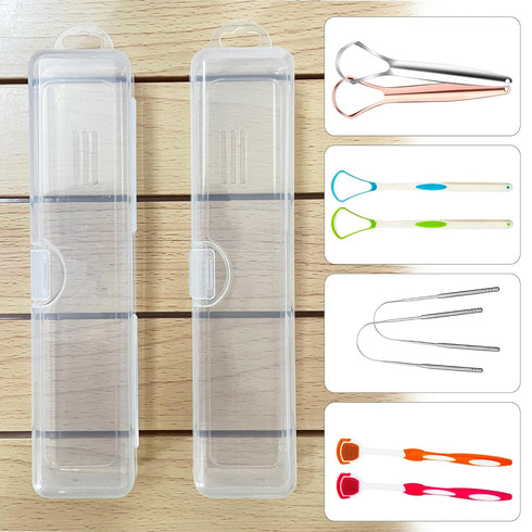 Tongue Scraper Case, Travel Case for Tongue Scraper (2 Pack)